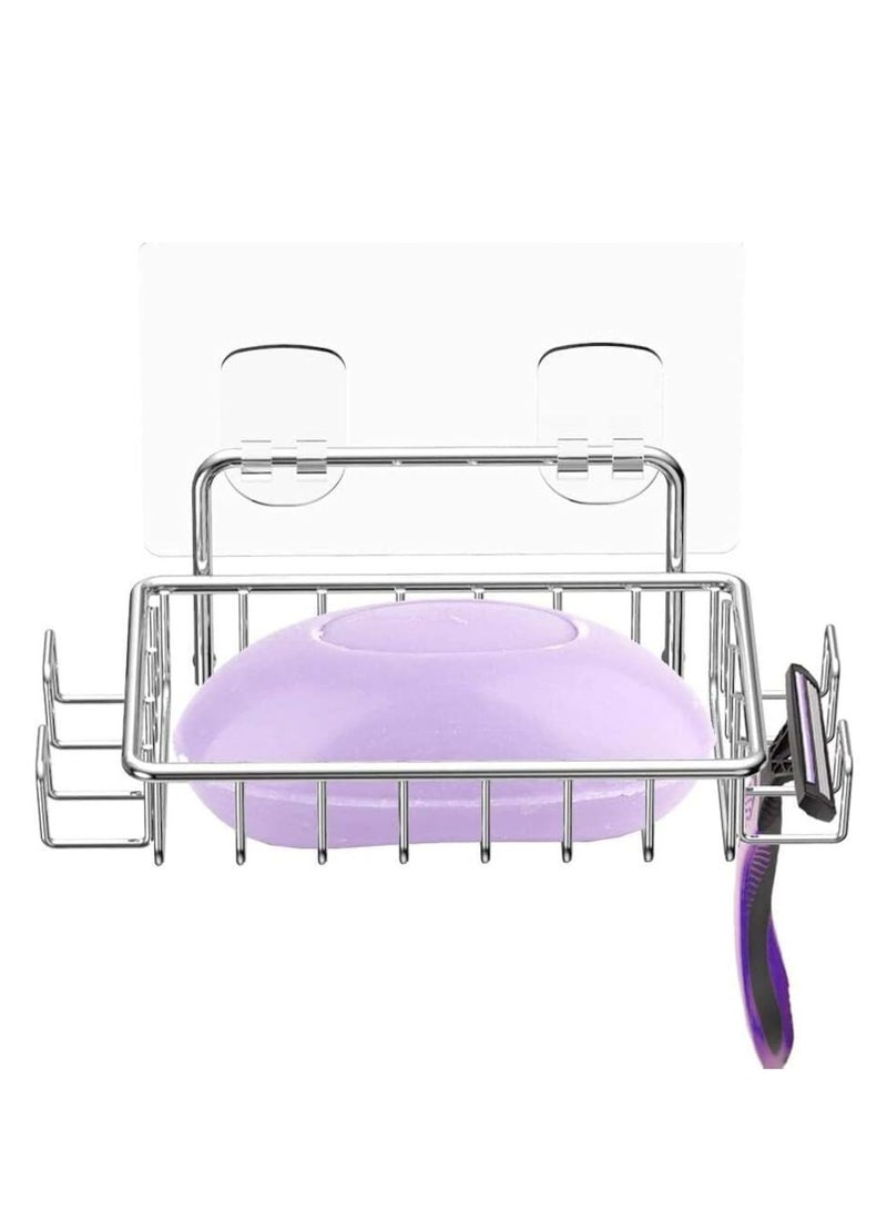 إسكدنيا محتوي صابون، صحن صابون ملساء مع 4 مراقبات للحمام والمطبخ - Image 1