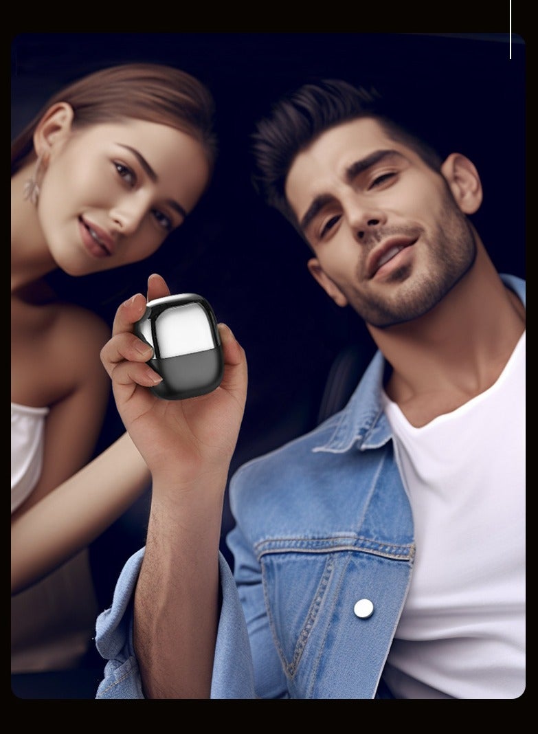 Generic Portable mini waterproof electric shaver 5.6*7.3cm  argent  - Image 1