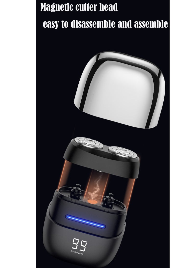 Generic Portable mini waterproof electric shaver 5.6*7.3cm  argent  - Image 2