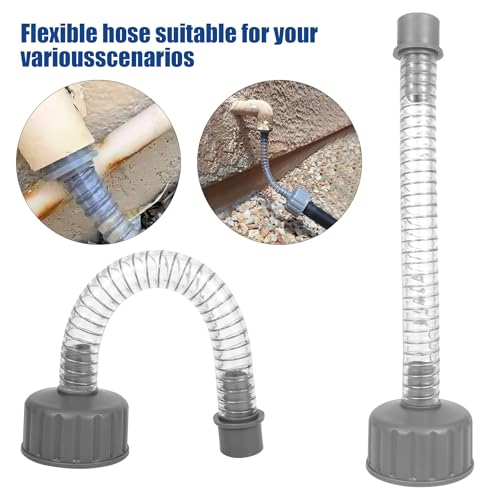 YullSorom Wet Vac Attachment A/C Drain Lines Cleaner Tool, AC Drain Line Vacuum Adapter to Unclog and Evacuate ABS Compatiable With Most PVC Pipe Sizes Grey - Image 3