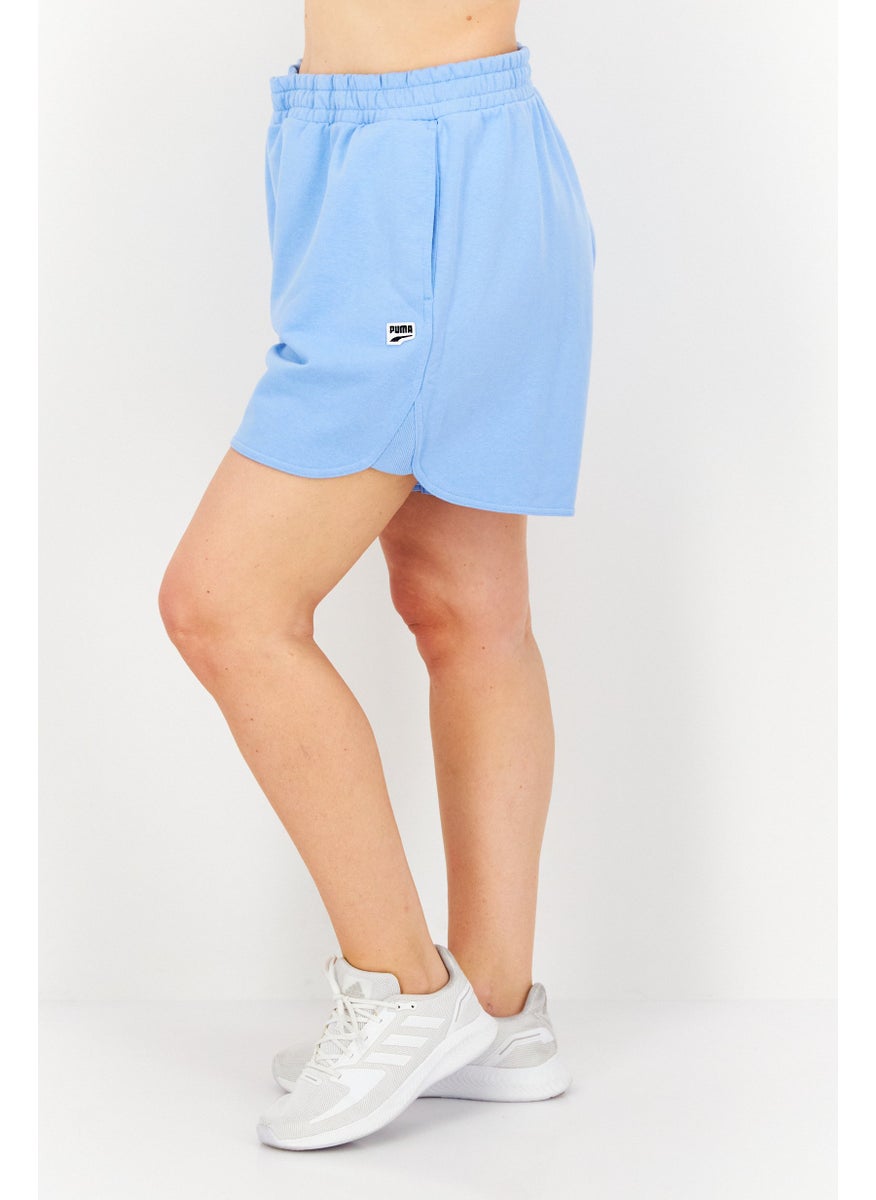 PUMA Women Sportswear Fit Brand Logo Training Shorts, Blue  - Image 2