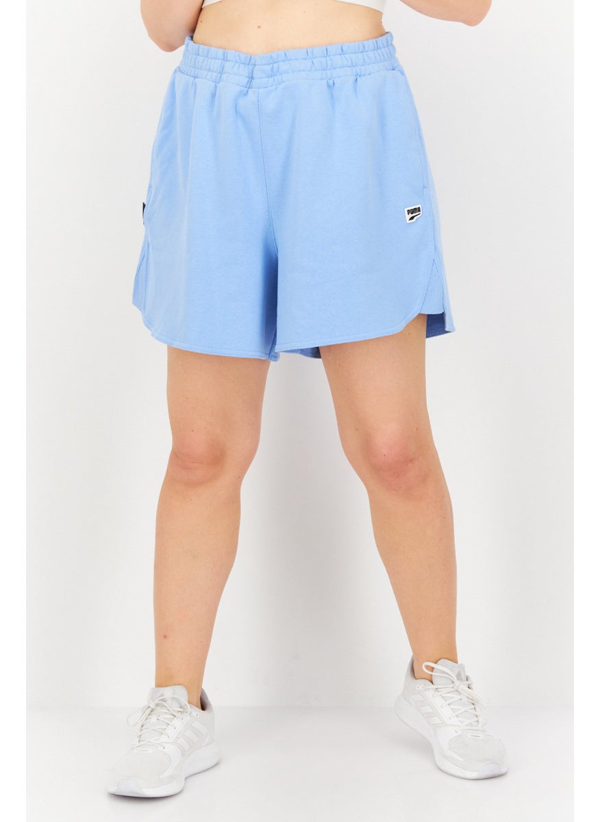 PUMA Women Sportswear Fit Brand Logo Training Shorts, Blue  - Image 1