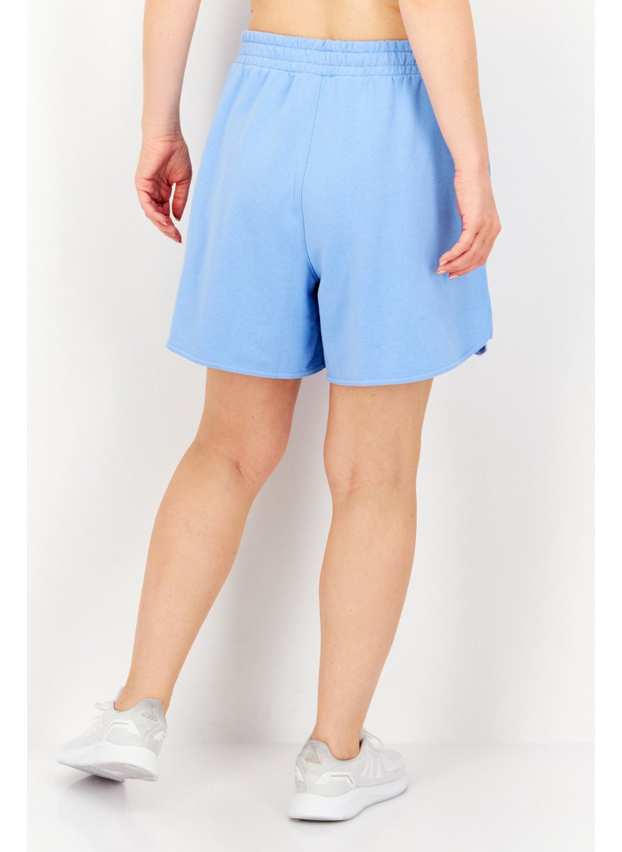 PUMA Women Sportswear Fit Brand Logo Training Shorts, Blue  - Image 3