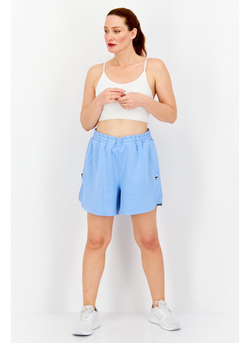 PUMA Women Sportswear Fit Brand Logo Training Shorts, Blue  - Image 4