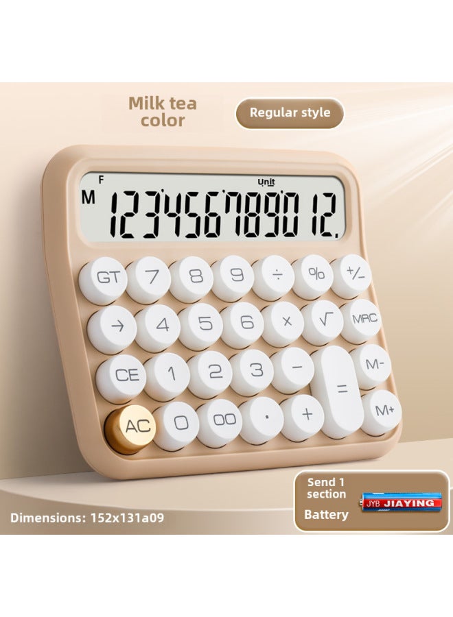 Flexible Keyboard College Student Calculator Office With 12 Mechanical Voice High Color Value Business Use - Image 1