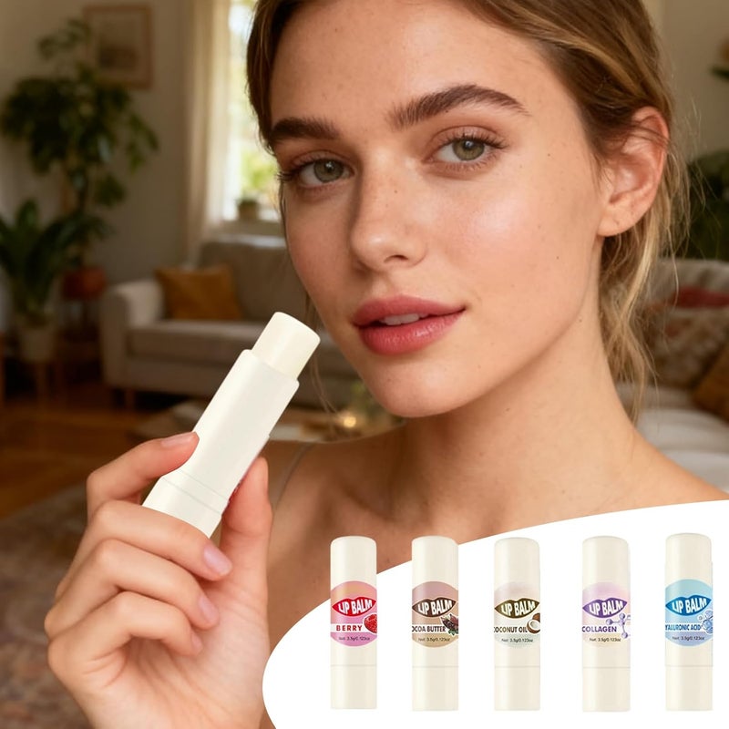 Lip Balm | Long Lasting Nourishing Cream,Lip Cream - for Women Shine Hydration Beauty Skin Care Day Night Travel Winter - Image 3