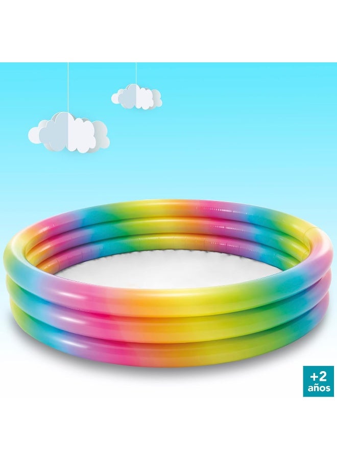 Intex Rainbow Ombre Pool for Babies with Bright, Colorful Shapes and Size 1.47m X 33cm - Image 5