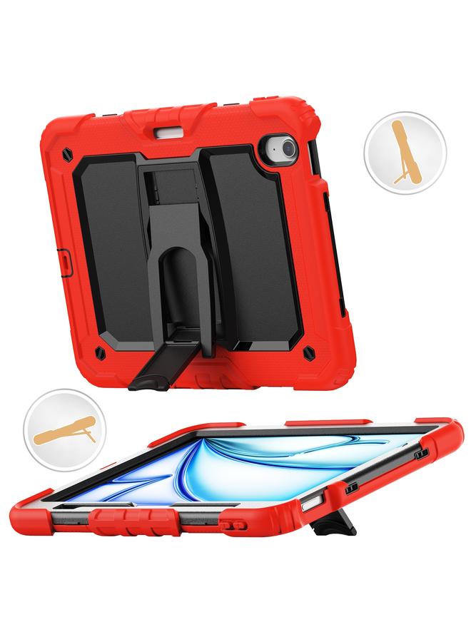 Zaboon Case For iPad Air 11 2025 / 2024 Silicone Hydric PC Tablet Case with Shoulder Strap & Holder - Image 1