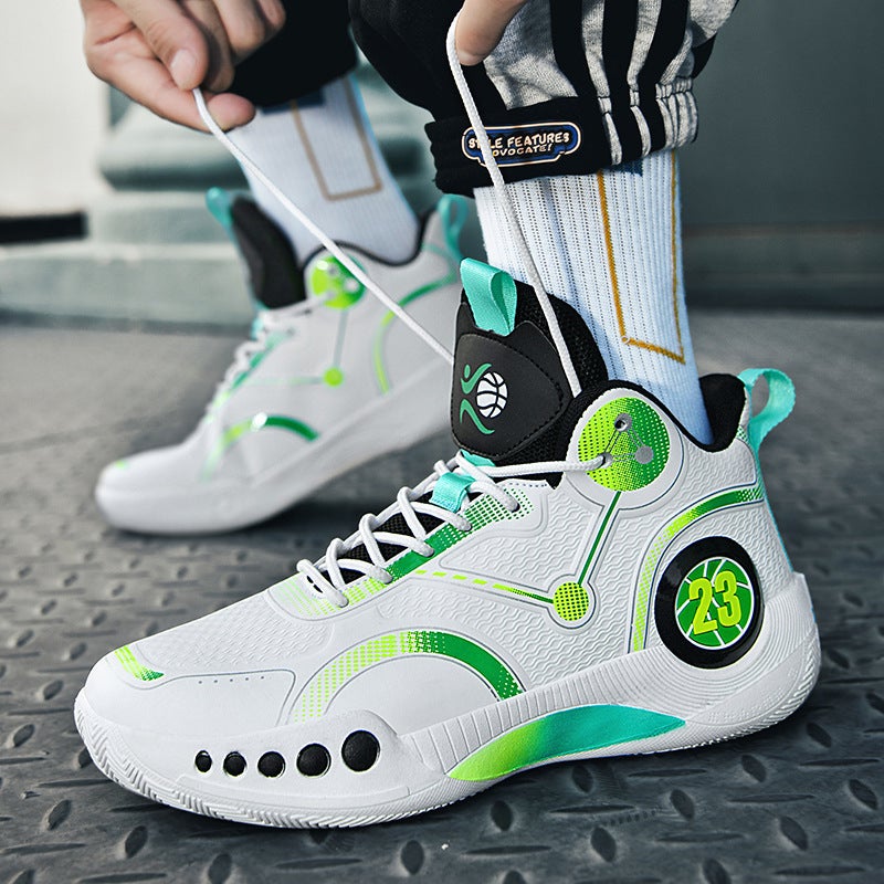 High-Top Basketball Shoes For Men And Women Students And Youth Competition Sneaker Professional Practical Shoes Boys Running Shoes - Image 2