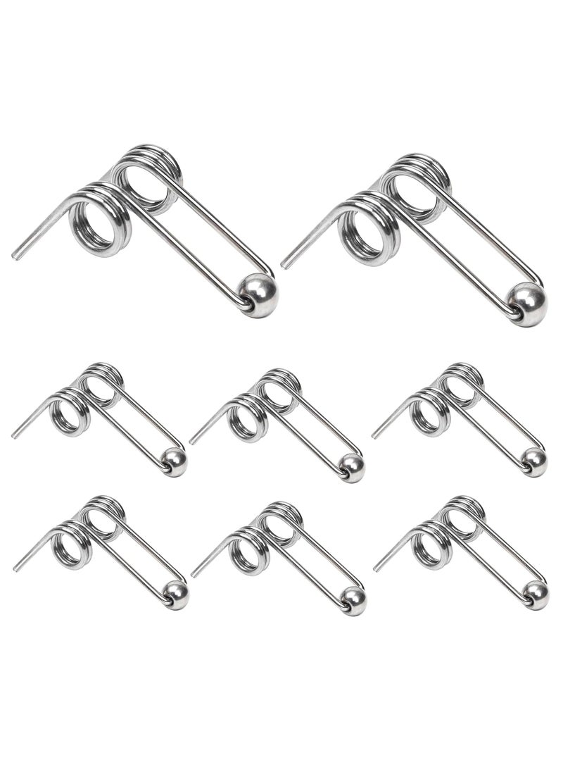 Marsrut 8PCS Double Return Torsion Springs for 25mm098 Diameter Curling Iron Rod  Part Replacement Accessories for Hair Rollers Length 24mm Wire Diameter 10mm 
