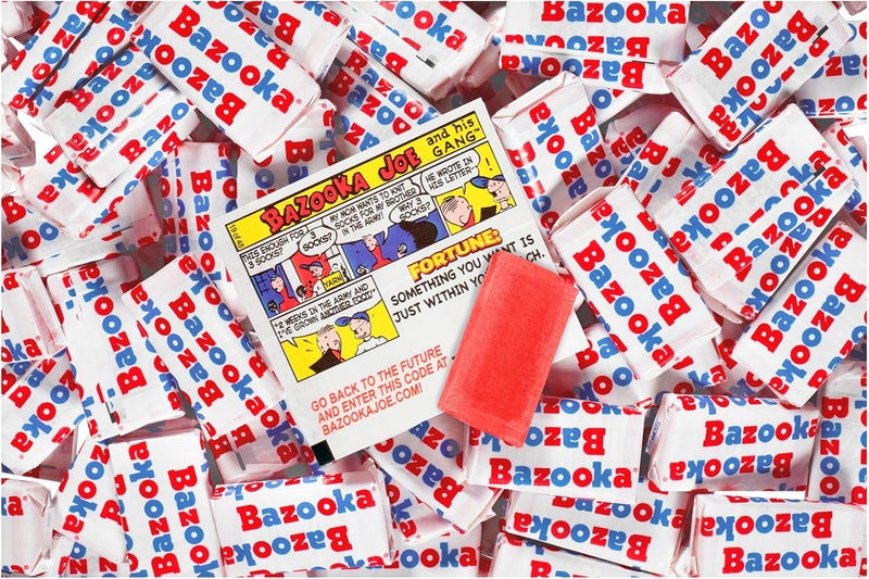 Bazooka Original Flavor Bubble Gum, 225 Count Bulk Tub with Vintage Comics - Image 5
