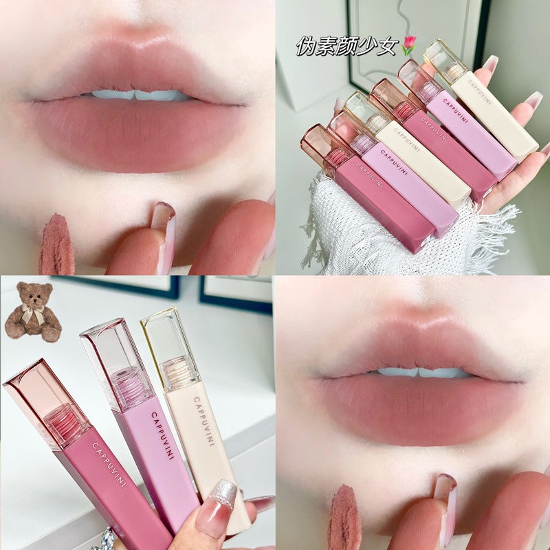 Cappuvini Matte Lip Mud – Soft Velvet Nude Lipstick for Everyday Use - Image 3