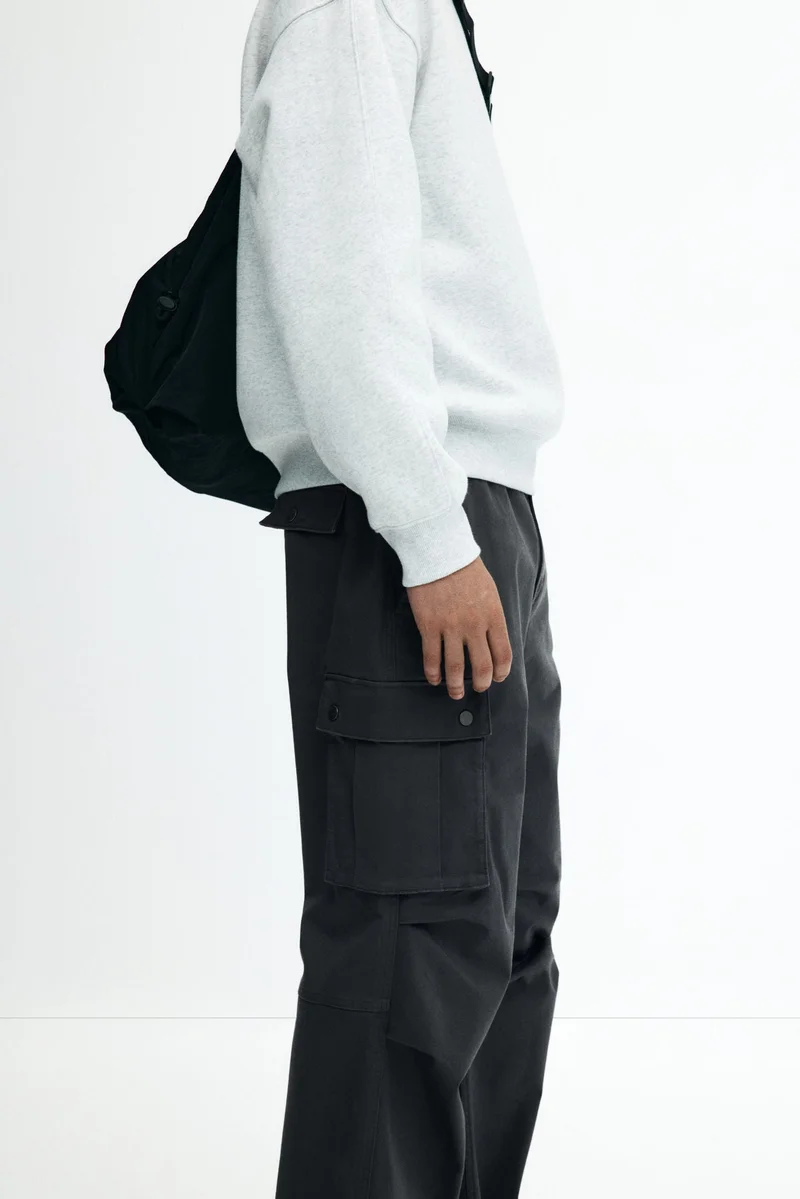 H&M  Loose Fit Cargo trousers for Men | Best Price UAE