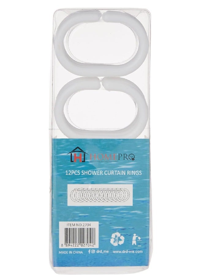 Home Pro خطافات سي - هوم برو ١٢ قطعة بيضاء - Image 1