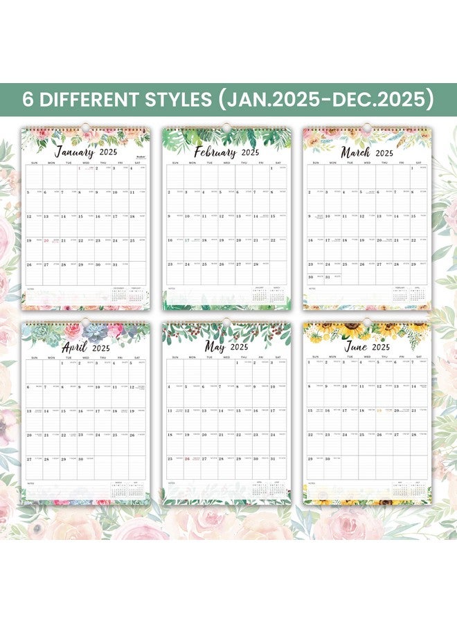 MaaIbok 2025 Wall Calendar - 12 Months Calendar 2025, Jan 2025 - Dec 2025, 12" X 17", Large Blocks, 2025 Calendar, Premium Paper, Floral  - Image 5