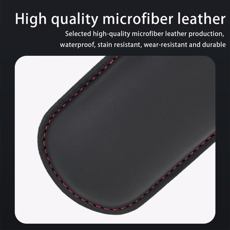 Mandark Car Knee Cushion Pad, Leather Memory Foam Vehicle Door Armrest Pillow for Leg Elbow, Comfort Auto Interior Center Console Thigh Support Mat Accessories, Universal for Most Cars (Black/Red) - Image 5