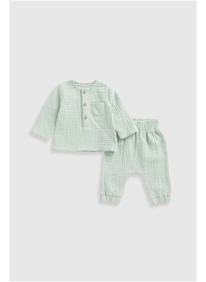 mothercare - طقم تي شيرت وسروال رياضي الأول لي - Image 1