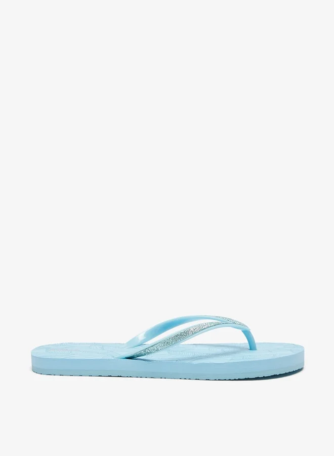 Aqua Women's Tropical Print Slip-On Thong Slippers