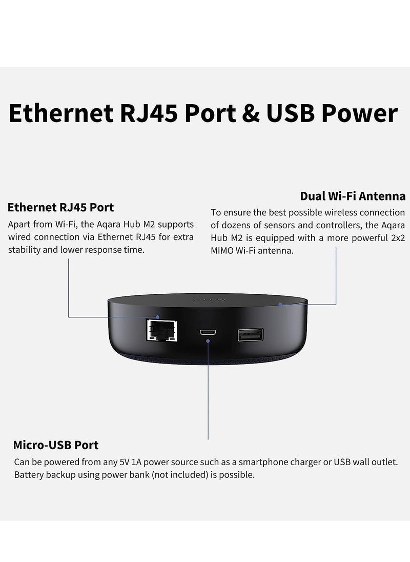 Aqara - Aqara Smart Hub M2 (2.4 GHz Wi-Fi Required), Smart Home Bridge - Image 1