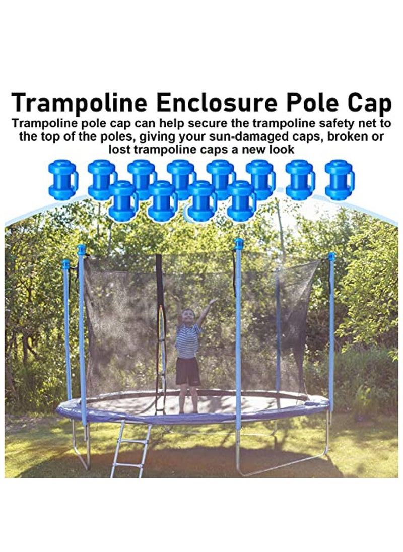 SYOSI 12 Pcs Summer 0.98Inches Diameter Trampoline Pole Caps Enclosure Pole Caps Trampoline Replacement Enclosure Poles for Net Hook Safety Accessories  - Image 4
