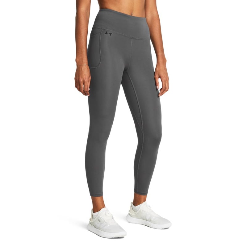 Under Armour Womens Motion Ankle Leggings, (025) Castlerock / / Black, Small - Image 1