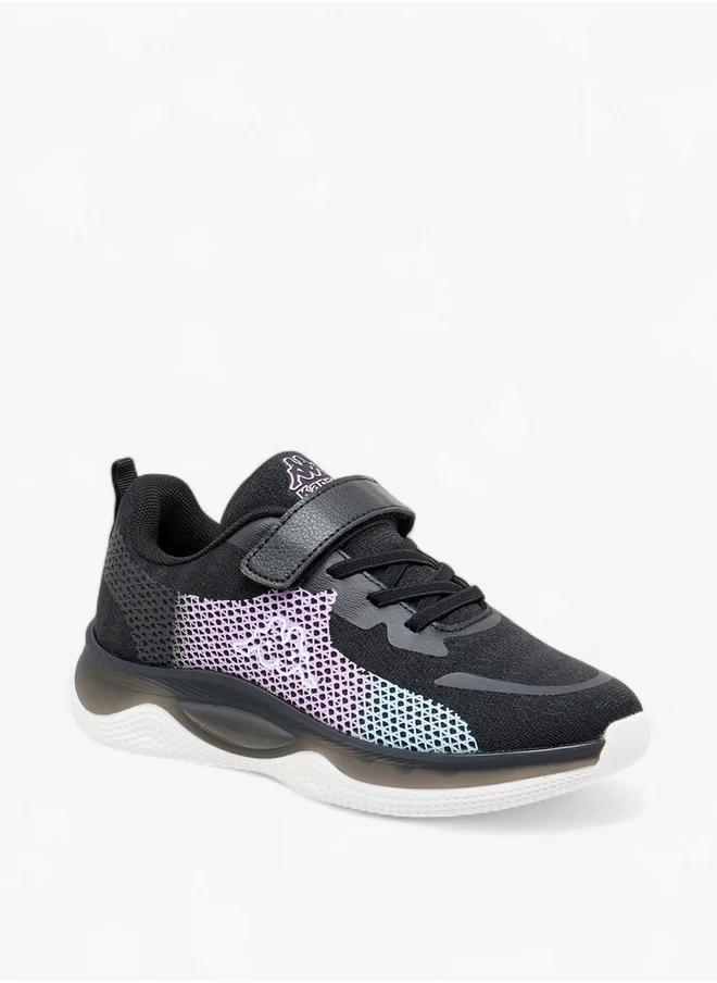 كابا Girls' Logo Print Sports Shoes with Hook and Loop Closure