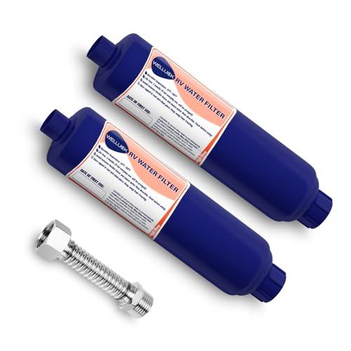 WELLUCK RV Water Filter, 5 Layer Filtration, KDF and GAC, Removes Heavy Metals, Chlorine, Fluorine, Odors, 304 Stainless Steel, Easy Installation, Perfect for Outdoor Use - Image 1