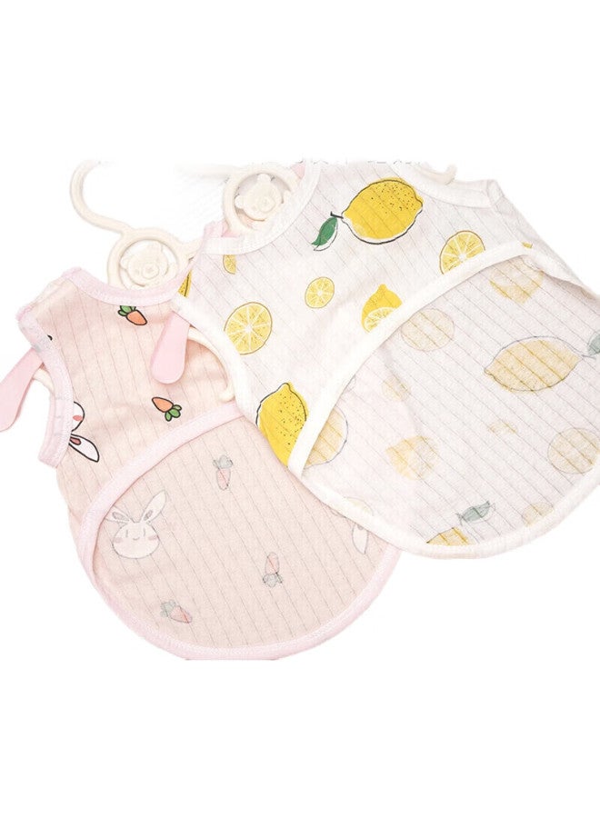 9i9 Baby Belly Cover, Pure Cotton, Stomach Protection, Cold Prevention, Sleeping Bag, Baby Vest, Half-back Shirt, Newborn Belly Wrap, A264 Lemon - Image 2