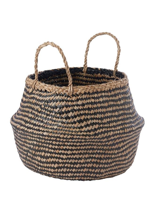 Zaboon Basket, Seagrass/Black, 25 Cm  - Image 1