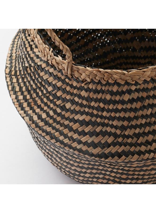 Zaboon Basket, Seagrass/Black, 25 Cm  - Image 2