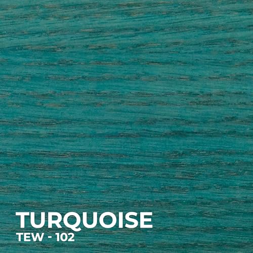 SamaN Interior Water Based Wood Stain - Natural Stain for Furniture, Moldings, Wood Paneling, Cabinets (Turquoise TEW-102-32, 32 oz) - Image 3