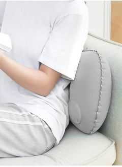 Kidoh Ultralight Inflatable Travel Pillow, Press-to-Inflate Compressible Ergonomic Neck and Lumbar Support Camping Pillow for Sleeping Bag, Hiking, Backpacking, Camping, and Driving (Grey).  - Image 2
