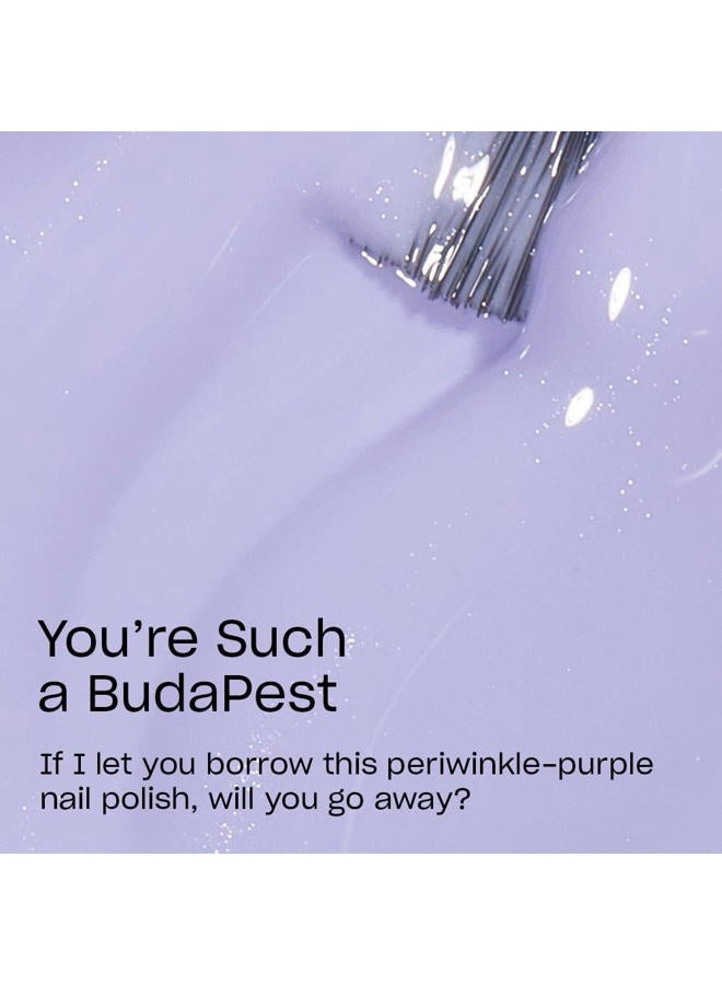 OPI Nail Lacquer You're Such a BudaPest | Opaque Soft Purple Crème Chip Resistant Nail Polish | Vegan, Fast Drying, Streak Free - Image 3