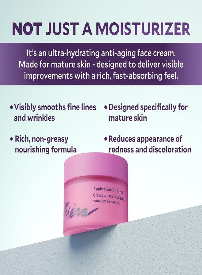 FIÈRA 24-Hour Rejuvenating Face Cream with Apple Stem Cells - Anti-Aging Moisturizer for Mature Skin, Day & Night Hydration, Improves Skin Tone, Texture, and Elasticity - 1.69 FL. OZ. / 50 ML - Image 2
