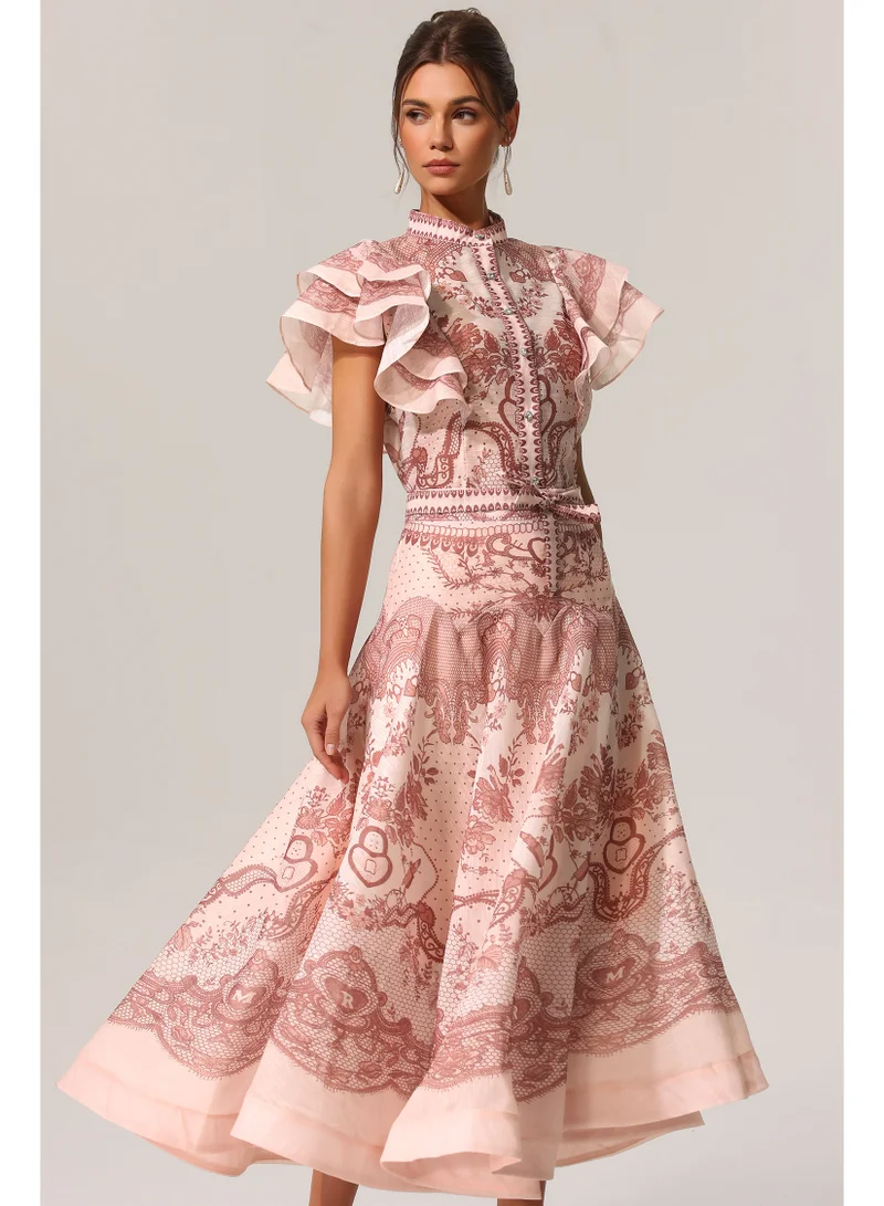 Bella Barnett Kimivi Sleeveless Floral Printed Shirt Two-Piece Set