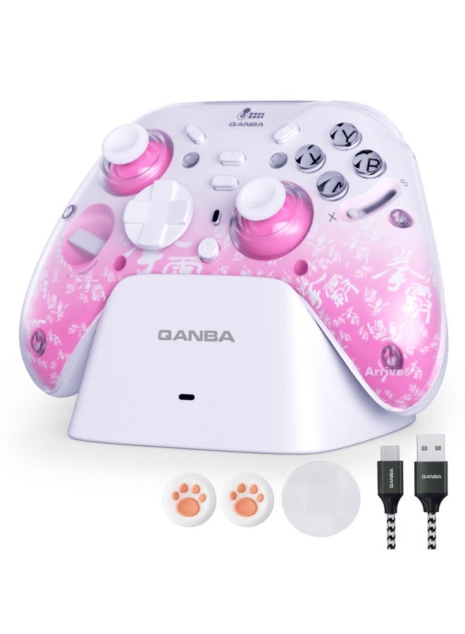 Qanba Phantom Smart Wireless Gamepad Pink Switchable Triggers Compatible With Ns Pc Steam Bluetooth Mobile Tv Switch 2 Black Myth Silk Song - Image 1