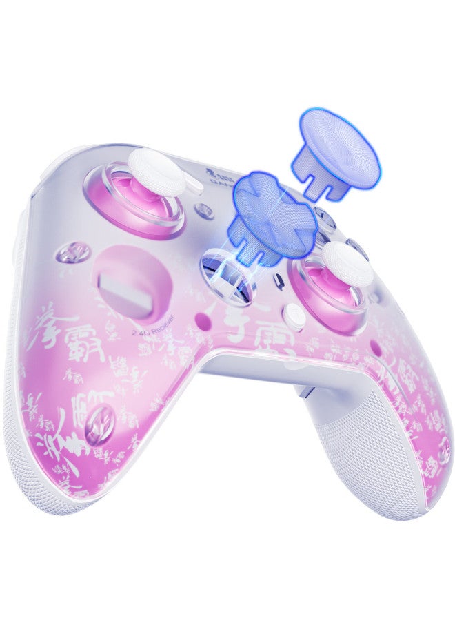Qanba Phantom Smart Wireless Gamepad Pink Switchable Triggers Compatible With Ns Pc Steam Bluetooth Mobile Tv Switch 2 Black Myth Silk Song - Image 2