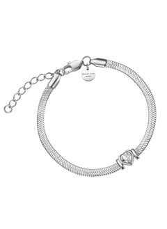 RoseField Rosefield Heart Bracelet White Crystal Silver - JBSWS-J1011  - Image 1