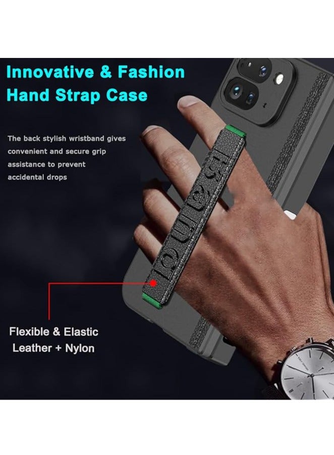 عام حافظة قابلة للطي لجهاز Google Pixel 9 Pro Fold مع حزام وواقي شاشة، حافظة شاملة بمفصلة مغناطيسية لجهاز Google Pixel 9 Pro Fold مع قاعدة. - Image 3