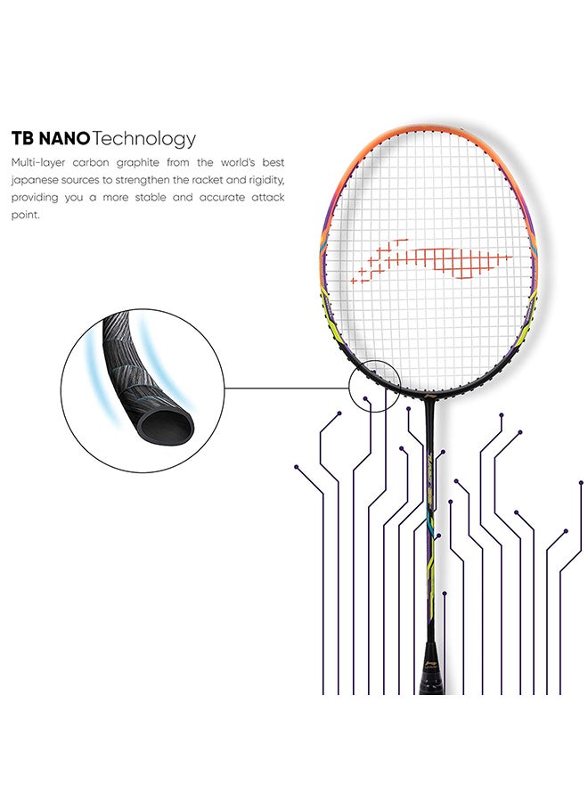 Li-Ning مضرب توربو 99 من ألياف الكربون مع غطاء كامل مجاني، 84 جرام - Image 3