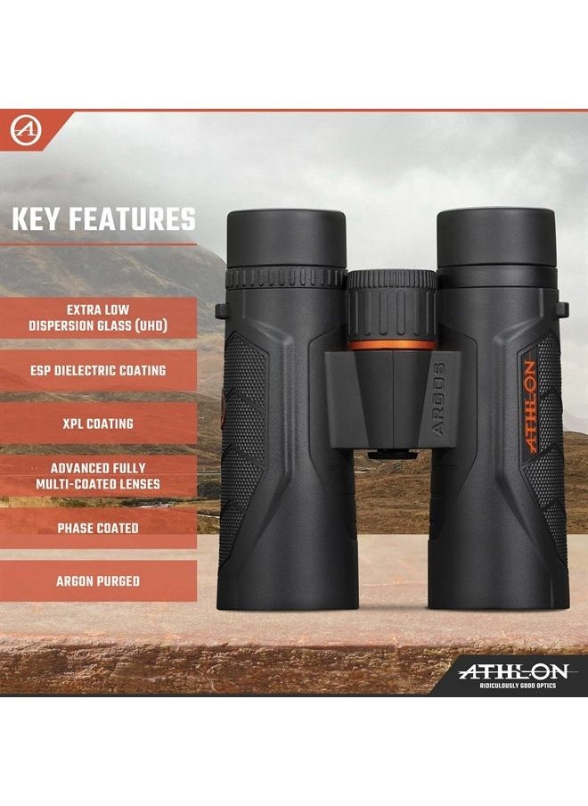 Athlon Optics 10x42 Argos G2 UHD Black Binoculars with Eye Relief for Adults and Kids, High-Powered Binoculars for Hunting, Birdwatching, and More  - Image 2