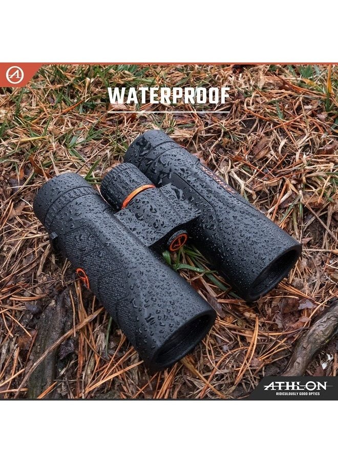 Athlon Optics 10x42 Argos G2 UHD Black Binoculars with Eye Relief for Adults and Kids, High-Powered Binoculars for Hunting, Birdwatching, and More  - Image 3
