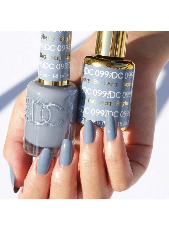 DAISY DND Dnd Dc Gel Polish Set 1 Each Of Blue Gel Polish And Blue Nail Polish 099 Bayberry 0.5 Fl Oz - Image 3