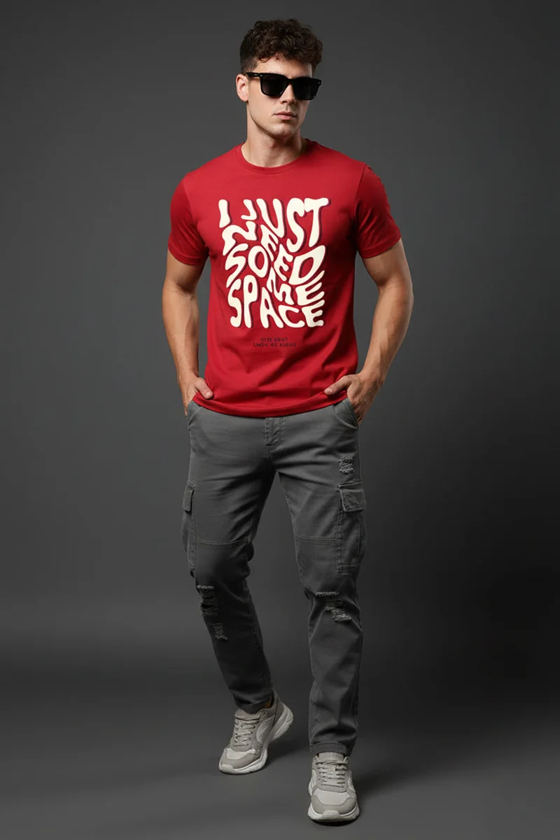 فيردو Veirdo Men’s Oversized , Plus Size  & Regular Fit T-Shirt | Premium Cotton Casual Tee