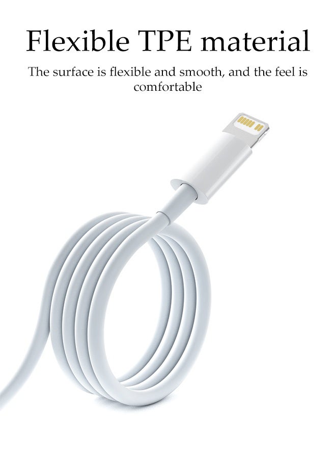 DUNISO 27W USB-C To Lightning Cable Premium Nylon Braided iPhone Charger Cable PD Fast Charging Durable Cable 2A Zinc Alloy Anti-Bending Anti-Fracture for iPhone 14/13/12/14 Pro Max/12 Mini/11/11PRO/XS/Max/XR/X/8Plus/iPad - Image 5