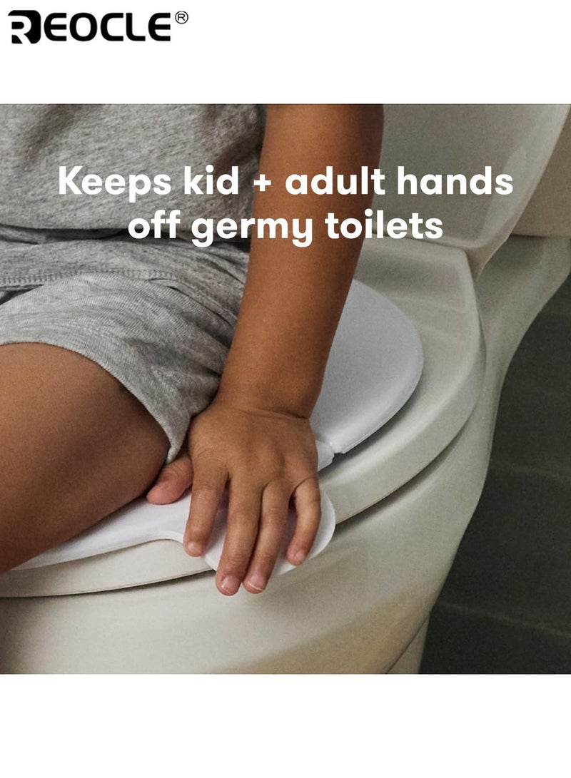 REOCLE Baby's Portable Potty Seat with Foldable Design and Non-Slip Base Travel Toilet Seat with Universal Fit for Toddler Training On The Go - Image 4