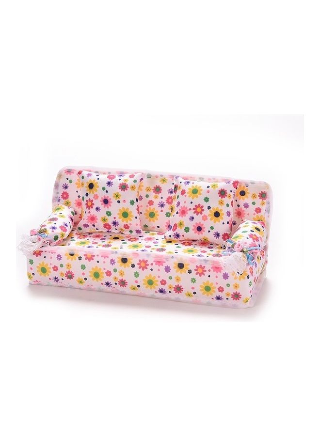 NIBEMINENT Miniature Sofa Cloth With Cushions 20x7x9cm - Image 2