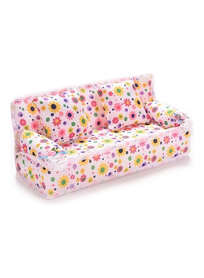 NIBEMINENT Miniature Sofa Cloth With Cushions 20x7x9cm - Image 1
