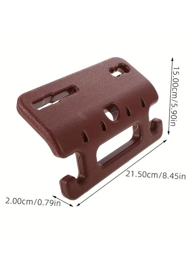 A Brown Sturdy Hand Grip Handle Designed For Headrest Hanging Ideal For Seniors Transforming Headrest Into Additional Storage Space Suitable For Various Pole Distances - Image 2