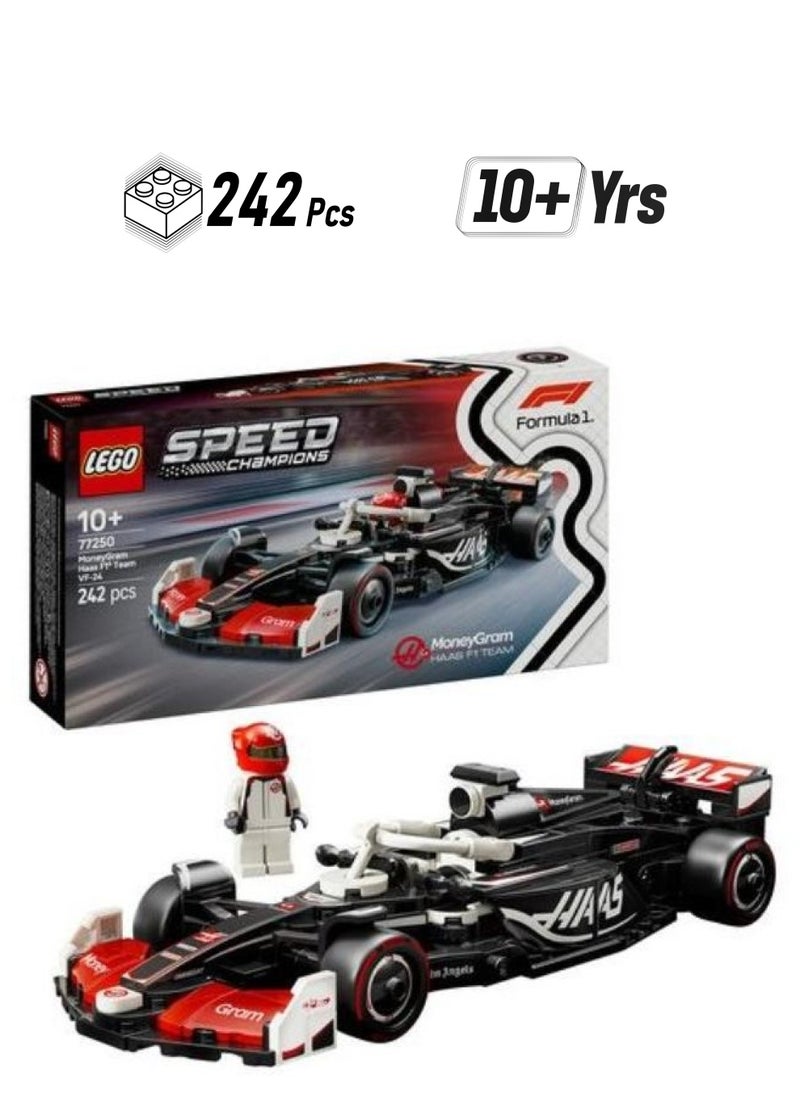 LEGO LEGO MoneyGram Haas F1 Team VF-24 Race Car Building Toy Set 77250  - Image 1